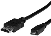 Adaptery i przejściówki - Value HDMI High Speed Cable z Ethernet A ST  Micro HDMI HDMI ST Czarny 2 m 11.99.5581 - miniaturka - grafika 1