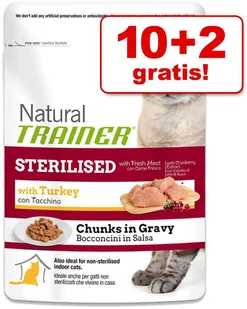 Trainer Natural Sterilised, Indyk, 12 X 85 G - 12 X 85G - Mokra karma dla kotów Trainer Natural Sterilised, Indyk, 12 X 85 G - 12 X 85G - Mokra karma dla kotów - miniaturka - grafika 1
