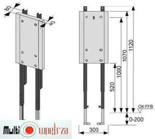 Tece profil - Stelaż montażowy Do uchwytu 9.360.000 - Stelaże i zestawy podtynkowe do WC - miniaturka - grafika 2