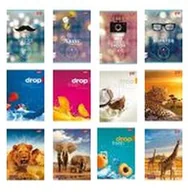 Zeszyty szkolne - Unipap Zeszyt A5 60 kartek w kratkę dziewczęcy 1 - miniaturka - grafika 1