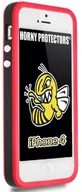 Etui i futerały do telefonów - APPLE Horny Protectors etui na iPhone 4 (nie 4S) z metalowym Button, czarny/czerwony - miniaturka - grafika 1