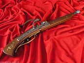 Repliki - broń - WŁOCHY JEDYNY TAKI PISTOLET Z ZAMKIEM LONTOWYM 1450r. FRANCJA - miniaturka - grafika 1