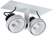 Oprawy, klosze i abażury - Italux Oprawa do wbudowania PATRIZIO DOUBLE GL7118-2/2X12W 4000K WH+BL - miniaturka - grafika 1