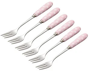 Kitchen Craft Widelczyki deserowe DE LUXE 6 szt Sweetly Does It SDICFORKS6PK - Widelce - miniaturka - grafika 2