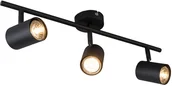 Lampy sufitowe - QAZQA Nowoczesny spot czarny 3-źródła światła - Jeana - miniaturka - grafika 1
