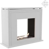 Biokominki - Kratki.pl Biokominek JUNE biały - miniaturka - grafika 1