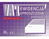 Druki akcydensowe - Michalczyk&Prokop Druk EWIDENCJA VAT Sprzedaży Uproszczona Vu-55/59 A5 MP021 - miniaturka - grafika 1