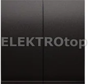 Wyłączniki światła i elektryczne - Kontakt Simon DKW6/2/48 Klawisze do mechanizmu SW6/2M; antracyt - miniaturka - grafika 1