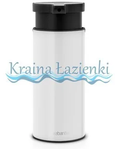 Brabantia Dozownik do mydła biały, 6,5x16,4x9,5 cm - Dozowniki papieru i mydła dla firm - miniaturka - grafika 4