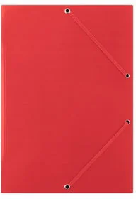 Donau Teczka z gumką karton A4 400gsm 3-skrzydłowa czerwona - Szkolne artykuły papiernicze - miniaturka - grafika 3