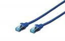 Digitus Kabel krosowy SF/UTP Cat5e 1m niebieski DK-1532-010/B DK-1532-010/B - Kable miedziane - miniaturka - grafika 2