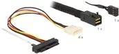 Kable komputerowe i do monitorów - Delock 83391 [1x Złącze męskie mini-SAS SFF-8087) 4x Złącze żeńskie SAS SFF-8482) Złącze żeńskie Molex 4-pin] - miniaturka - grafika 1
