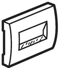 Legrand 771275 Plakietka CHOCO GNIAZDO INF/TEL - Wyłączniki światła i elektryczne - miniaturka - grafika 2