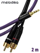 Kable - Melodika kabel Jack 3,5 mm - 2RCA 2 m MDMJ2R20 - miniaturka - grafika 1