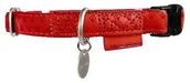 Obroże dla psów - Zolux Obroża regulowana Mac Leather 15mm Czerwona [522035RO] - miniaturka - grafika 1