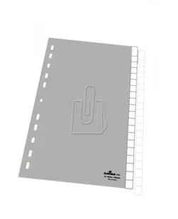 DURABLE Przekładki do segregatora A4 20 stron szare 6443-10 - Przekładki do segregatorów - miniaturka - grafika 2