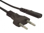 Kable komputerowe i do monitorów - Impakt KABEL ZASILAJĄCY EURO (RADIOWY) VDE CEE 7/16 -> IEC 320 C7 1.8M - miniaturka - grafika 1