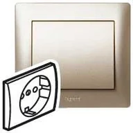 Inne akcesoria elektryczne - Legrand 771420 SISTENA LIFE Plakietka TITAN gniazda 2P+Z SCHUKO - miniaturka - grafika 1