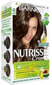 Farby do włosów i szampony koloryzujące - Garnier Nutrisse Creme Coloration farba do włosów (średni brązowy 40, zabarwienie na włosy na stałe z 3 naehrenden olejami) 1 sztuka 624135 - miniaturka - grafika 1