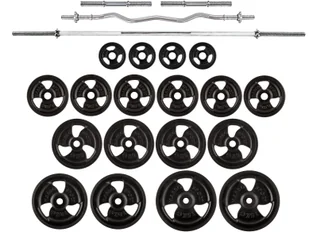 Marbo Zestaw gryfów i obciążeń gumowanych 112 kg - Pozostały sprzęt siłowy Marbo Zestaw gryfów i obciążeń gumowanych 112 kg - Pozostały sprzęt siłowy - miniaturka - grafika 1