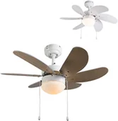 Wentylatory sufitowe - QAZQA Wentylator sufitowy biały - Fresh 3 - miniaturka - grafika 1