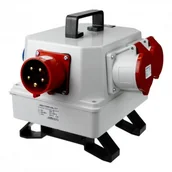 Rozdzielnie elektryczne - Doktorvolt Rozdzielnica BAU 32A 16A 3x230V z gniazdem odbiornikowym 32A gniazda Schuko system niemiecki Typ F rozdzielnia 6176 - miniaturka - grafika 1