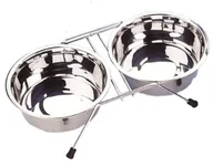 Pozostałe akcesoria dla psów - Nobby 72826 Napfständer Chrom Inklusiv 2 Näpfen - miniaturka - grafika 1