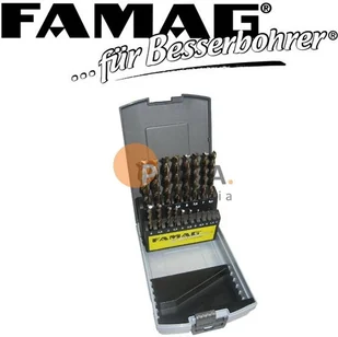 FAMAG Zestaw wierteł spiralnych HSS-G 1594 19 szt. Symbol 1594.819 - Uchwyty i stojaki do elektronarzędzi FAMAG Zestaw wierteł spiralnych HSS-G 1594 19 szt. Symbol 1594.819 - Uchwyty i stojaki do elektronarzędzi - miniaturka - grafika 1