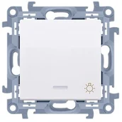 Wyłączniki światła i elektryczne - LEDart zwierny światło podświetlany biały CS1L.01/11 Kontakt Simon10 - miniaturka - grafika 1