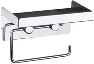 Stojaki i wieszaki na papier toaletowy - Wenko Uchwyt na papier toaletowy z półką na chusteczki higieniczne 2 w 1 B01EJOZ7YQ - miniaturka - grafika 1