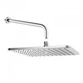 Deszczownice - Kludi 645300500+6651405-00 645300500 A-QA głowica natrysku soft-edge 300 x 300 mm + A-QA ramię natrysku 6651405-00 DN 15 wysięg 400 mm - miniaturka - grafika 1