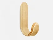 Wieszaki i stojaki - Normann Copenhagen Haczyk Curve jasny jesion 331550 - miniaturka - grafika 1