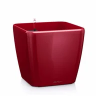 Donice - Lechuza Quadro LS 21 plastikowa doniczka samonawadniająca czerwony - miniaturka - grafika 1