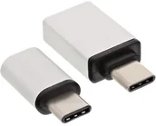 Akcesoria do tabletów i e-booków - InLine 35809 USB Adapter Set, typ C wtyczka do gniazda micro-USB/USB 3.0 A Srebrny 35809 - miniaturka - grafika 1