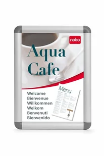 Nobo 1902211 Rama ścienna Clip, A1 Srebrny 1902211 - Tablice i flipcharty - miniaturka - grafika 2