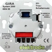 Wyłączniki światła i elektryczne - Gira Wyłącznik podtynkowy z triakiem (System 2000) 085400 - miniaturka - grafika 1