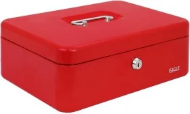 Kw Trade Kasetka na pieniądze EAGLE 8878 L czerwona KW031-3 - Sejfy i kasy pancerne Kw Trade Kasetka na pieniądze EAGLE 8878 L czerwona KW031-3 - Sejfy i kasy pancerne - miniaturka - grafika 1
