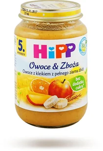 HiPP Owoce z kleikiem z pełnego ziarna zbóż BIO (190g) PL4800 - Desery dla dzieci - miniaturka - grafika 2