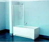 Parawany nawannowe - Ravak 7U840A00Z1 Brillant BVS1-80 parawan nawannowy. Profil chromowy, szkło tran - miniaturka - grafika 1