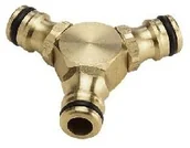 Węże ogrodowe i zraszacze - KARCHER Mosiężny trójnik - Blister e-Commerce Partner, (2645-1010) - miniaturka - grafika 1