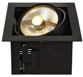 Lampy sufitowe - Spotline Reflektor Kadux 1 ES111 - Czarny (115540) - miniaturka - grafika 1