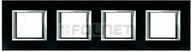 Klawisze i ramki - Bticino Ramka prostokątna szkło pozioma 2+2+2+2 moduły - Btcino Axolute HA4802M4 - miniaturka - grafika 1
