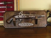 Repliki - broń - WŁOCHY DŁUGI ZDOBIONY SKAŁKOWIEC NA ZAWIESZCE - miniaturka - grafika 1