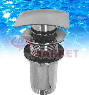 Omnires Korek klik-klak wzór cylindryczny do syfonu umywalkowego chrom A706 - Korki do umywalek - miniaturka - grafika 2