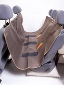 Sprzęt podróżny i transportery dla psów - Kardiff Kardimata Anti Slip Z Zamkiem (Podstawowa) 137X167 Oliwkowa - Mata Samochodowa Na Tylne Fotele - miniaturka - grafika 1