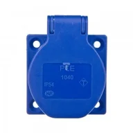 Gniazdka elektryczne - PCE Gniazdo tablocowe 2P+Z 16A 230V niebieskie IP54 1040-0bsc 0001-00000-63890 [4353403] - miniaturka - grafika 1