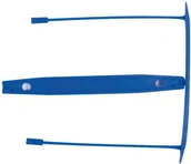 Spinacze i klipsy do papieru - Q-Connect Klipsy archiwizacyjne E-Clip, grubość pliku max. 7cm, niebieski KF0228 - miniaturka - grafika 1