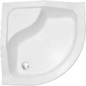 Brodziki prysznicowe - PMD Piramida Besco Oliver 90x90 biały BAO-90-NR - miniaturka - grafika 1