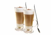 Szklanki - Altom komplet2 SZKLANEK CAFFE LATTE + 2 ŁYŻECZKI KOKTAJLOWE - miniaturka - grafika 1