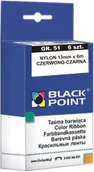 Taśmy do drukarek barwiące - Black Point taśma maszynowa gr. 51-13 mm x 6 m czerwono-czarna nylonowa 6 szt. I (IM050) - miniaturka - grafika 1